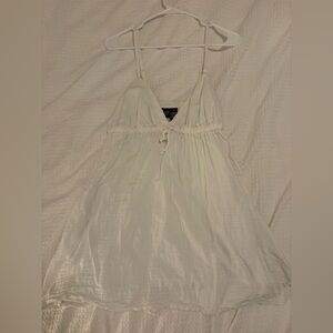 Gap White Mini Babydoll Tank Dress